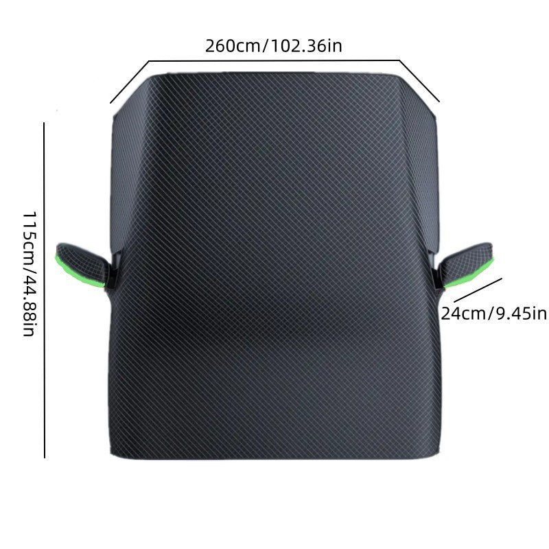 ❄️☀️ Windshield Anti-Snow & Anti-Frost Cover with Mirror Protection – Ready-to-Drive in Any Weather!