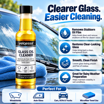 Windshield Oil Film Remover Spray – Fast Glass Cleaner for Clearer Driving Visibility